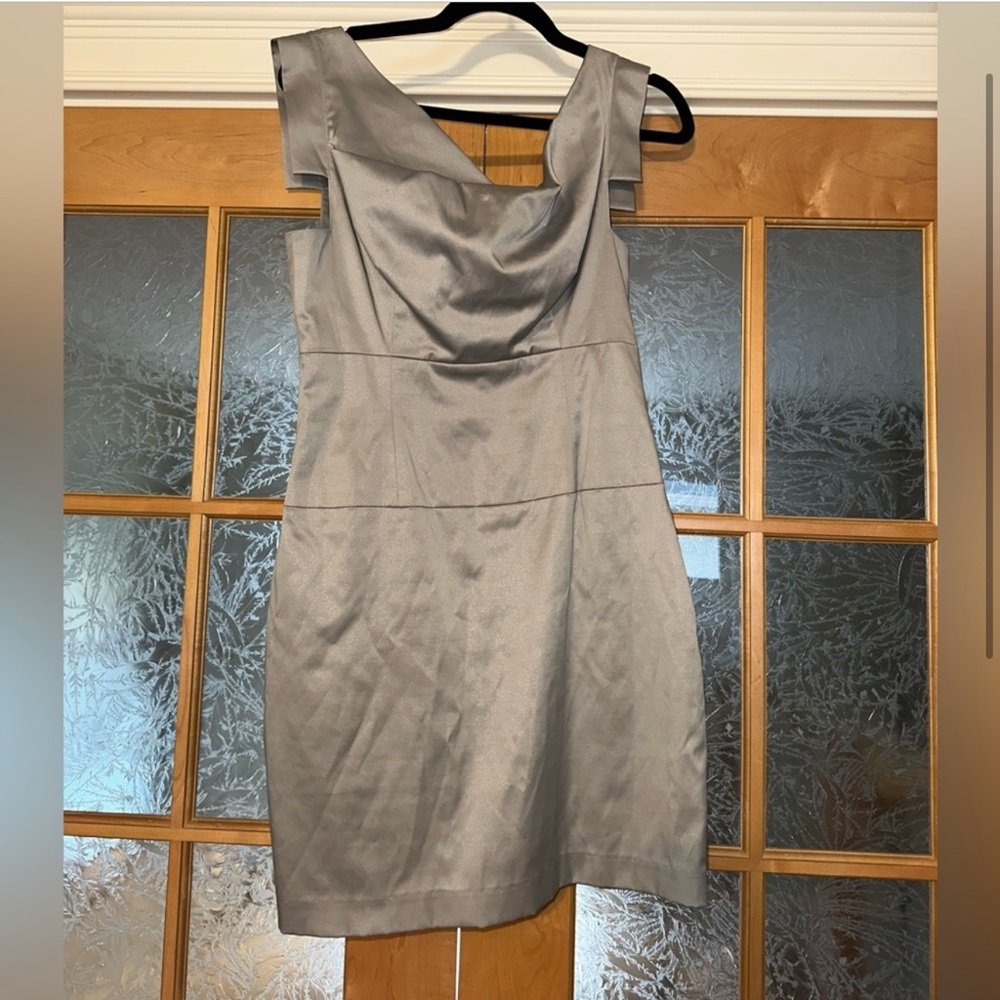 Black Halo Silver Mini Dress
